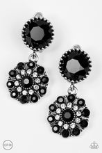 Load image into Gallery viewer, Glittering Gardenias - Black Clip-On
