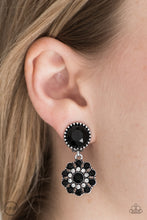 Load image into Gallery viewer, Glittering Gardenias - Black Clip-On
